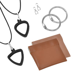 Musiin 2 Packs Necklace Silicone Guitar Picks Pendant Lanyard Pendant Reversible Universal Pick Thickness (2Types)