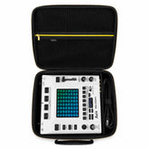Musiin DJ Production Case Compatible with KORG KAOSS PAD V,KAOSS KP3+,1010music Bento Storage,Mesh Pocket,Gold Zipper and Comfortable Handle for Live Stage and Daily Protection(Gold Tone Edition)