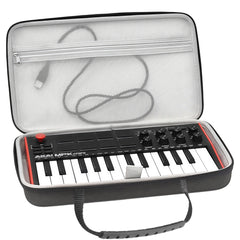 Musiin Premium Velvet Keyboard Case Compatible with LIVEN Texture,Evoke,XFM,Lofi-12, 8bit warps,AKAI Professional MPK Mini MK3,Hercules DJControl Mix Ultra,MIDI Controller Keyboard cover(Grey)