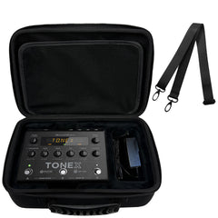 Musiin Guitar Effects Pedal Case Compatible with IK Multimedia TONEX Pedal X-VIBE, X-DRIVE, X-SPACE, X-TIME, Suitable for Performance, Practice and Travel Portable Shockproof Storage with strap