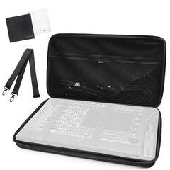 Musiin Custom Workstation Hard Case Compatible with MPC Live 3, Solid and Compact with Shoulder Strap and Sturdy Handle, High Adhesion Divider for Power, and Extra Storage for Cables Accessories