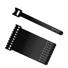 Musiin Instrument Cable Ties, Lightweight and Easy to Store, Suitable for Guitar Cables/MIDI Cords/Power Wires, Compatible with Various Audio Cable Management Needs (10 Packs)