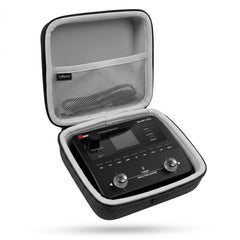 Musiin Audio Interface Case Compatible with Sonicake QME-20/Audient iD4 MK2,NI komplete Audio1/2,features soft lining, mesh pocket for cables, and comfy handle—ideal for studio, rehearsal, and travel.