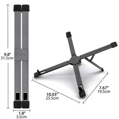 Musiin Piano Keyboard Stand Compatible with Akai Mini IV Arturia MiniLab3 Launchkey Mini 25 MK4,X Foldable and Portable stand with upper lower sleeves for stability,Suitable for most midi controller