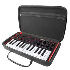 Musiin Premium Velvet Hardshell Case Compatible with LIVEN Texture,Evoke,XFM,Lofi-12, 8bit warps,AKAI Professional MPK Mini MK3,Hercules DJControl Mix Ultra,MIDI Controller Keyboard cover(Black)