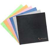 Musiin Original Guitar Cleaning Cloth, Custom Soft Microfiber, Lint-Free Polishing Cloth for Guitar, Violin, Piano, Keyboard, Trumpet, Clarinet. (6 Colors Packs)