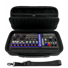 Musiin Audio Mixer Case Compatible with Zoom Live Trak L6 MAX, Custom Fit Interior, Dual Zipper Design, Top Mesh Pocket, Handle and Shoulder Strap, for Studio, Travel, and Live Performance