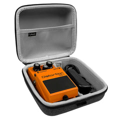 Musiin Guitar effect Pedal Case Compatible with Pulze mini, BOSS PX-1,JB-2,DS-1W,OD-1X,CS-3 and More, Portable Carry Box with Padded Interior for Safe Storage of Pedals and Power Adapter Accessories