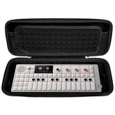 Musiin Audio Sampler Synthesizer Case Compatible with Teenage Engineering OP-1 Field/OP-XY, Portable Music Gear Storage Bag with Top Mesh Pocket and Groove Structure for Easy Access