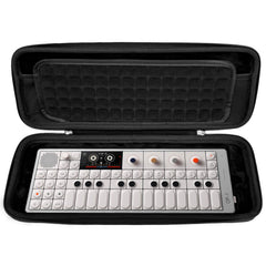 Musiin Audio Sampler Synthesizer Case Compatible with Teenage Engineering OP-1 Field/OP-XY, Portable Music Gear Storage Bag with Top Mesh Pocket and Groove Structure for Easy Access
