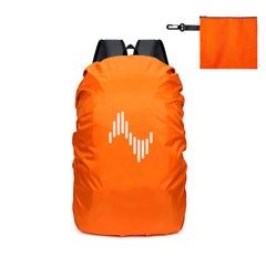 Musiin Backpack Waterproof Rain Cover, 45L Reflective Backpack Cover with Storage Pouch, Protects Musical Instruments and Gear from Rain, for Hiking, Travel, Camping, Outdoor Activities (Orange)