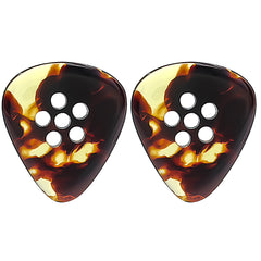 Musiin Hand-Made Jazz Style Fat Tone Premium thick Pick for Electric Guitar Bass Acoustic Jazz Blues Guitar(Tortie)