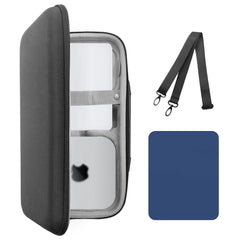 Musiin Premium Mac Case with Straps in Ultimate Protection Compatible with 2024 Mac Mini M4/Mac Mini M4 Pro Case, Travel-Ready for Magic Mouse, Magic Keyboard, Magic Trackpad and Accessories.