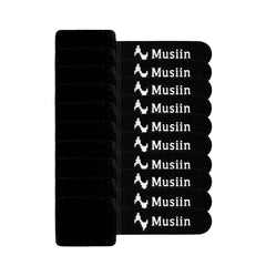 Musiin Instrument Cable Ties, Under Desk Cable Management, Self-Adhesive Cable Ties, Reusable Wire Organizer, Adjustable Desktop Wire Organizer, Home, Office, Music Room Essentials (10 Packs)