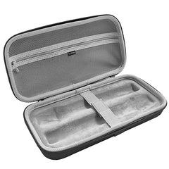 Musiin Dual microphone storage case, compatible with Bietrun SY-WXM-2, WXM02, WXM19, WXM31, Shur BLX2 PG58, hard-shell microphone portable bag, travel protection pouch with cable storage (black)