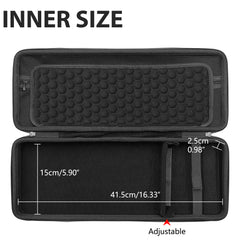 Musiin MIDI Controller Case, Compatible with Ableton Move and Arturia MicroLab MK3, Built-in Mesh Pocket and Cable Compartment, Fixed Design, Ideal for Travel and Live Performance