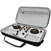 Musiin DJ Controller Case Compatible with Hercules DJControl Mix Ultra, Hard Shell Protection with Dual Zippers, Mesh Pocket & Comfortable Handle for DJ Live Show & Travel (Gray)