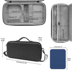 Musiin Premium Mac Case with Straps in Ultimate Protection Compatible with 2024 Mac Mini M4/Mac Mini M4 Pro Case, Travel-Ready for Magic Mouse, Magic Keyboard, Magic Trackpad and Accessories.