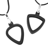 Musiin 2 Packs Necklace Silicone Guitar Picks Pendant Lanyard Pendant Reversible Universal Pick Thickness (2Types)