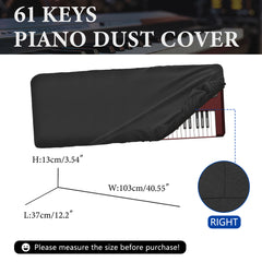 Musiin 61 keys piano keyboard dust cover, Compatible with KORG Pa1000, Pa700, Pa700RD, Pa700 ORIENTAL, Pa600, Pa600QT, and Pa300,Luxury Chinlon Anti-dust & Scratch-proof, Smooth Touch & Custom Fit