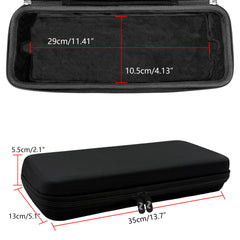 Musiin Audio Sampler Synthesizer Case Compatible with Teenage Engineering OP-1 Field/OP-XY, Portable Music Gear Storage Bag with Top Mesh Pocket and Groove Structure for Easy Access