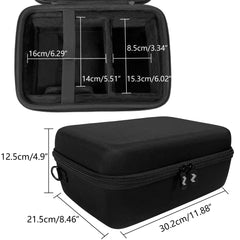 Musiin Audio Interface Carrying Case Compatible with Apollo Twin X DUO Gen 2/QUAD Gen 2, Equipped with Comfort Handle and Adjustable Shoulder Strap, Suitable for Traveling(Black)