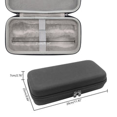 Musiin Dual microphone storage case, compatible with Bietrun SY-WXM-2, WXM02, WXM19, WXM31, Shur BLX2 PG58, hard-shell microphone portable bag, travel protection pouch with cable storage (black)