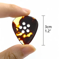 Musiin Hand-Made Jazz Style Fat Tone Premium thick Pick for Electric Guitar Bass Acoustic Jazz Blues Guitar(Tortie)