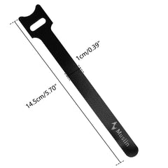 Musiin Instrument Cable Ties, Lightweight and Easy to Store, Suitable for Guitar Cables/MIDI Cords/Power Wires, Compatible with Various Audio Cable Management Needs (10 Packs)