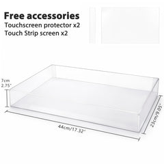 Musiin Audio Workstation Acrylic Protective Cover Compatible with MPC Live 3, Transparent Material, Reserved Wire Groove, Waterproof and Dustproof, Suitable for Home Studio Desktop Protection