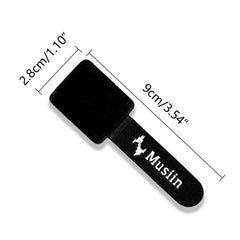 Musiin Instrument Cable Ties, Under Desk Cable Management, Self-Adhesive Cable Ties, Reusable Wire Organizer, Adjustable Desktop Wire Organizer, Home, Office, Music Room Essentials (10 Packs)