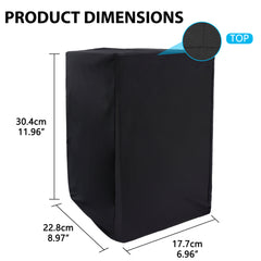 Musiin Studio Monitor Dust Cover Protective Compatible With YAMAHA HS5 Admin Audio T5V KRK Rokit 5 G4 Black 5-Inch Professional Powered Speaker cover(2 packs)