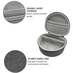 Musiin Professional Over-Ear Monitor Headphone Hard Case - Compatible with Sony MDR7506,WH-1000XM4 Marshall Mid ANC and More - Dark Grey Ant Pattern Shell with Light Grey Velvet Interior