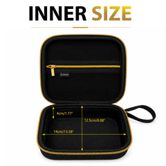 Musiin Guitar Pedal Carrying Case Compatible with Marshall JCM900/800/JVM Pedal, Intech Studio EN16, Gold Top Zipper, Wrist Strap, Mesh Pocket, for Studio and Live Performance, Gold Tone Edition