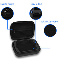 Musiin Guitar effect pedal Storage case, Compatible with Sonicake Pocket Master Guitar Effects, Sponge Lining to Protect Your Equipment (Dark Grey)