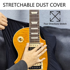 Musiin Premium Guitar Dust Cover Compatible with Gibson Fender Donner Electric Guitar, Luxury Chinlon Anti-dust & Scratch-proof, Smooth Touch & Custom Fit(GG-M)