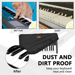 Musiin Keyboard Synthesizer Dust cover compatible with Korg Modwave mk2, Moog Messenger KingKORG NEO, opsix mk II, wavestate mk2,Premium Chinlon Anti-scratch and dustproof, Soft Touch & Fitted design