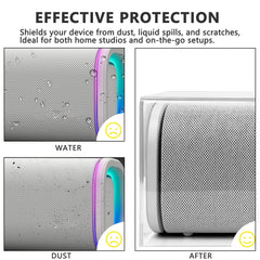 Musiin Portable Bluetooth Speaker Cover Compatible with Sony ULT FIELD 5, Transparent Acrylic Material, Reserved Wire Groove, Waterproof and Dustproof, Suitable for Home Studio Desktop Protection