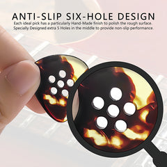 Musiin Hand-Made Jazz Style Fat Tone Premium thick Pick for Electric Guitar Bass Acoustic Jazz Blues Guitar(Tortie)