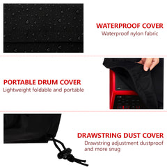 Musiin electronic drum pad dust cover compatible with Roland SPD-SX Pro, SPD-SE, Avatar PD705, Alesis SamplePad Pro, suitable for outdoor daily use protective drum pad dust cover