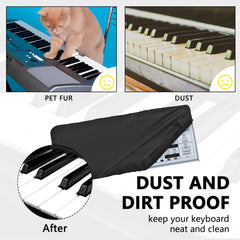 Musiin 25 Keys Piano Keyboard Dust Cover, compatible with Roland K-25m, AKAI MPK Mini MK3, Novation Launchkey Mini MK3,Deluxe Chinlon Dustproof & Anti-scratch, Silky Feel & Tailored Design
