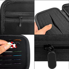 Musiin Guitar Pick Holder Case is compatible with Fender Dunlop D'Addario Guitar Accessories, stores guitar string racks and various sizes of pick storage boxes(Dark Grey)