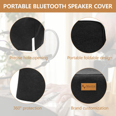 Musiin Portable Bluetooth Speaker Cover, Compatible with Marshall Acton 3, Splash-Proof Material, Portable and Foldable, Fit Design Suitable for Home Studio Use