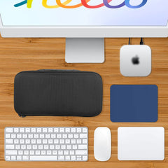 Musiin Premium Mac Case with Straps in Ultimate Protection Compatible with 2024 Mac Mini M4/Mac Mini M4 Pro Case, Travel-Ready for Magic Mouse, Magic Keyboard, Magic Trackpad and Accessories.