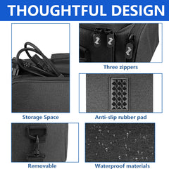 Musiin Digital Mixer Bag Bluetooth Speake commuter bag Compatible with Behringer XR18,XR12,XR16,Sony ULT FIELD 5,FIELD 3,JBL Xtreme 4,Bose SoundLink Max,Yamaha THR5/5A, Essential for Daily protect