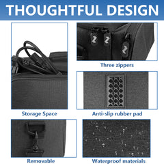 Musiin Custom Digital Mixer Or Bluetooth Speake Bag Compatible with Behringer XR18,XR12,XR16,Sony ULT FIELD 5,ULT FIELD 3,JBL Xtreme 4,Bose SoundLink Max,Premium Nylon, Essential for Daily protect