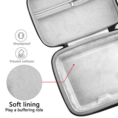 Musiin Premium velvet interior HardCase Compatible with Softube Flow Studio, Zoom G1X Four case B1X A1X Guitar Bass Multi-Effects Pedal cover (Grey)