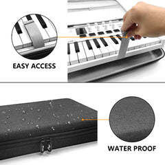Musiin Premium Velvet MIDI Keyboard Controller Case Compatible with Arturia MiniLab 3, MiniLab MkII, MPK Mini MK4, 25-Key Synthesizer, Portable Protective Cover Bag with Shoulder Strap