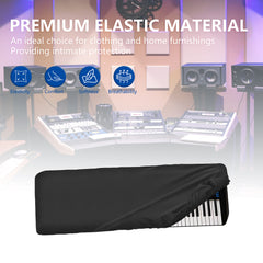Musiin 76 and 73 keys piano keyboard dust cover, compatible with Yamaha MODX7 76,PSR-EW310,KORG SV-2 73,SV-2S 73,Premium Chinlon Anti-scratch and dustproof, Soft Touch & Fitted design