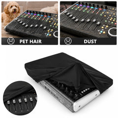Musiin Audio Mixer Cover Compatible with Behringer X-Touch Premium Chinlon Dust Cover - Provides protection for universal home studio audio mixer midi controller